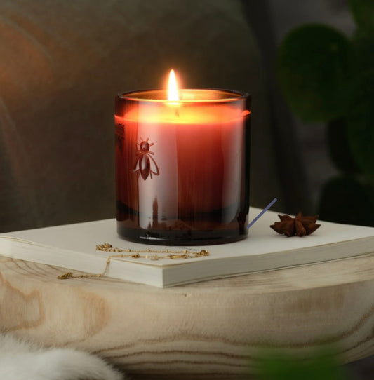 Orange Blossom Bee Candle