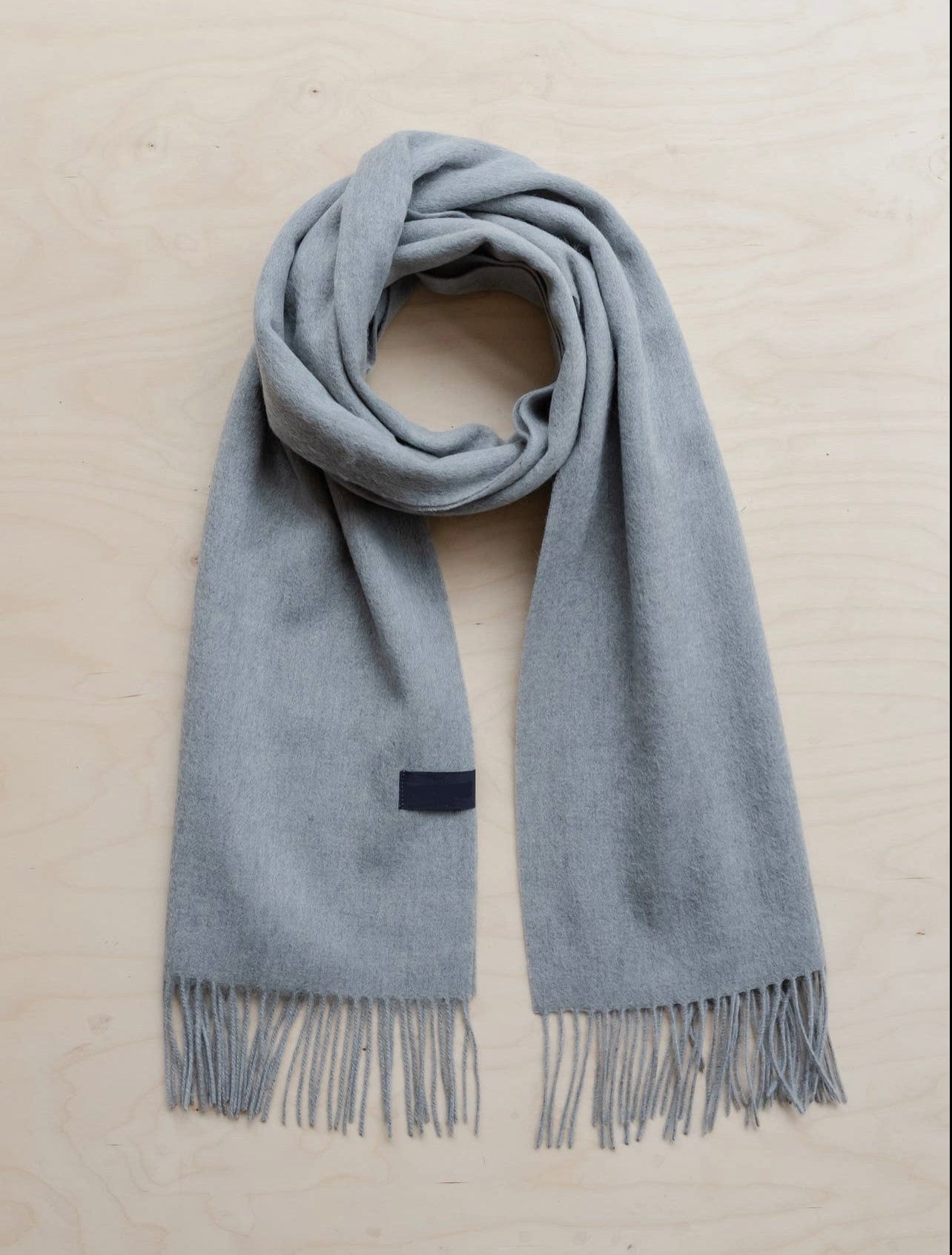 Grey Lambswool Scarf