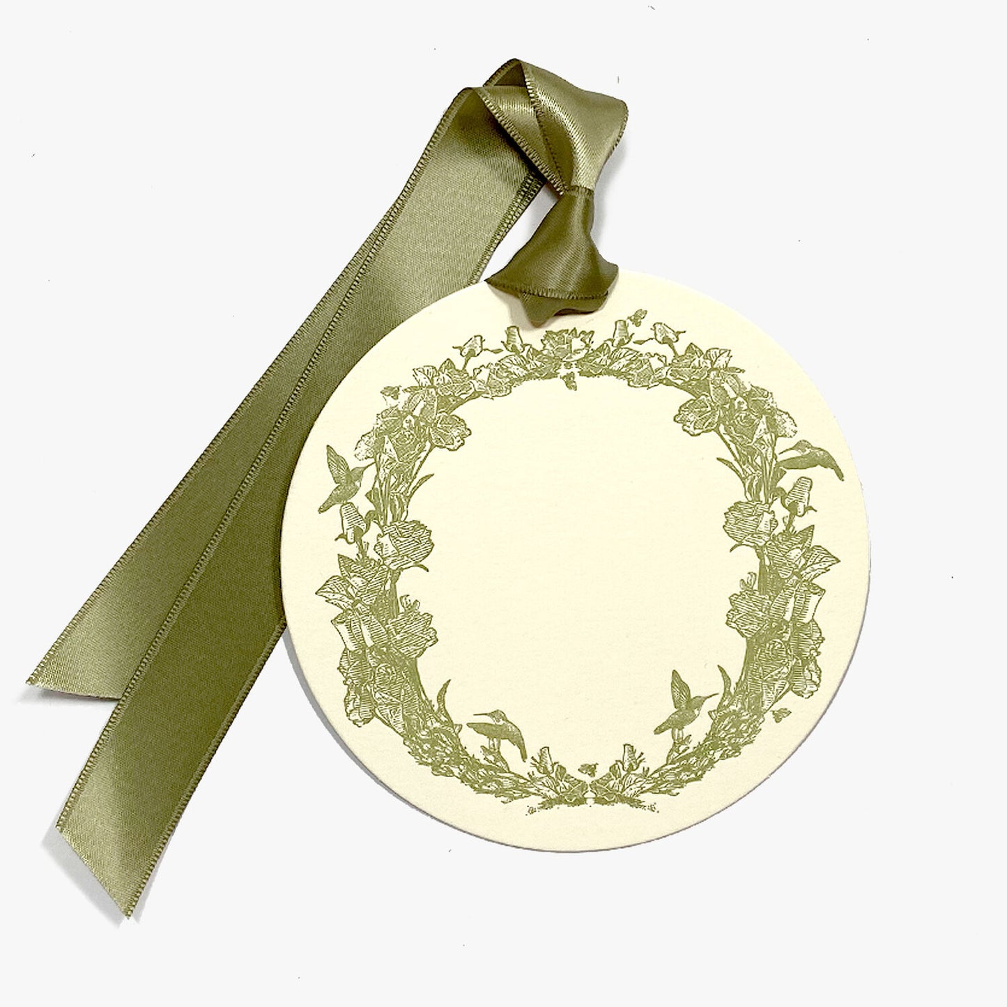 Gift Tags: Hummingbird Wreath