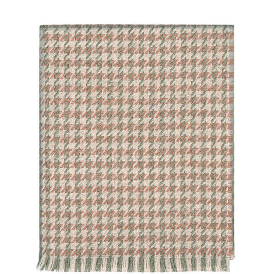 Houndstooth Meadow Wool Throw