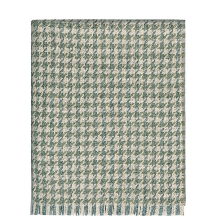 Houndstooth Moss Wool Throw