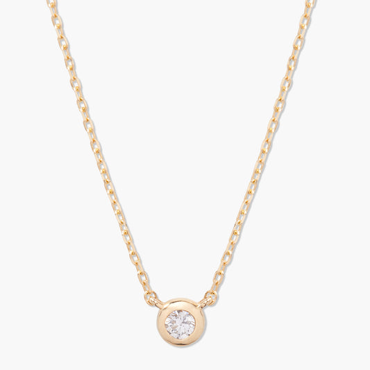 Diamond Bezel Necklace