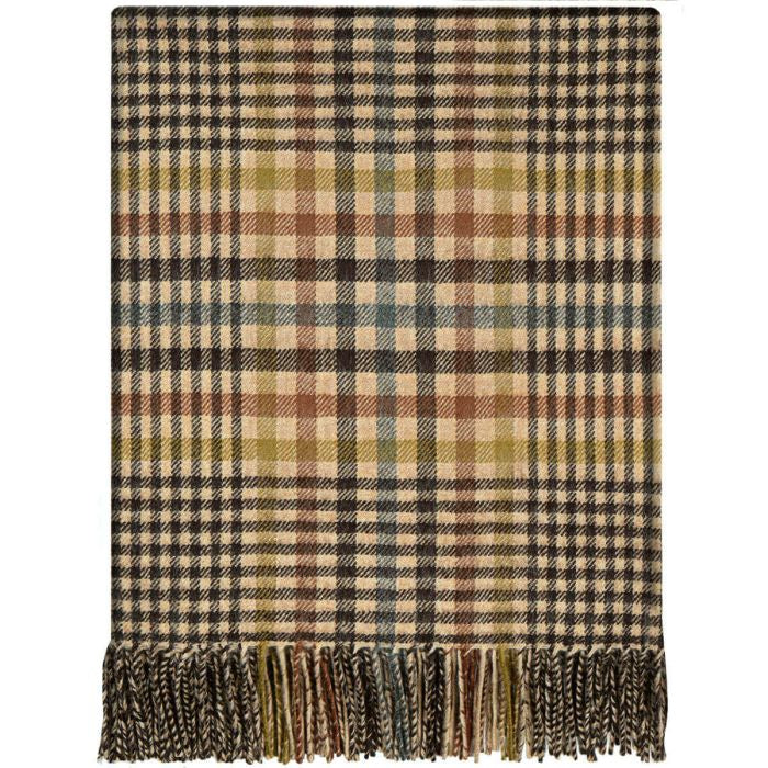 Antique Glen Check Wool Throw