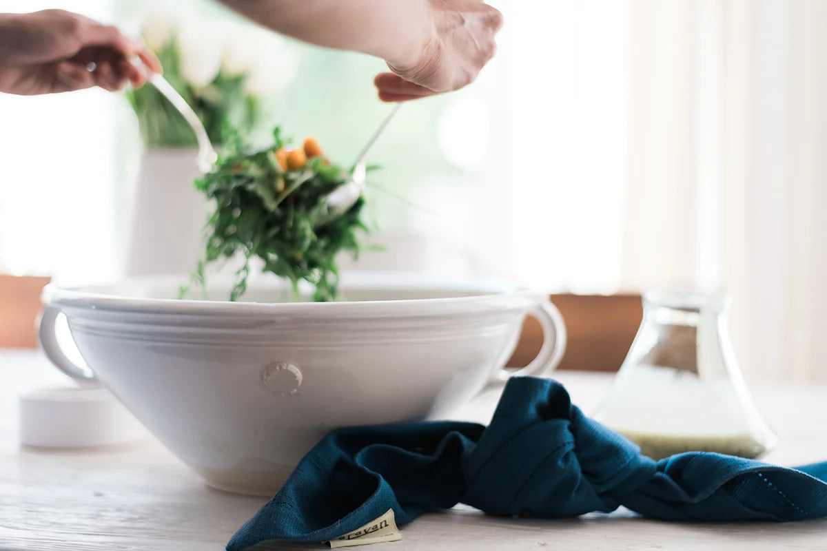 European Handthrown Serving Bowl