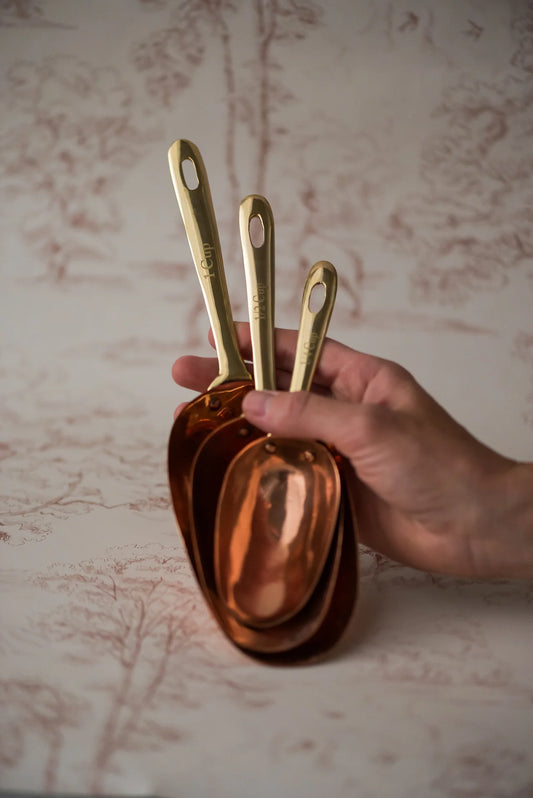 Copper Scoops (set of 3)