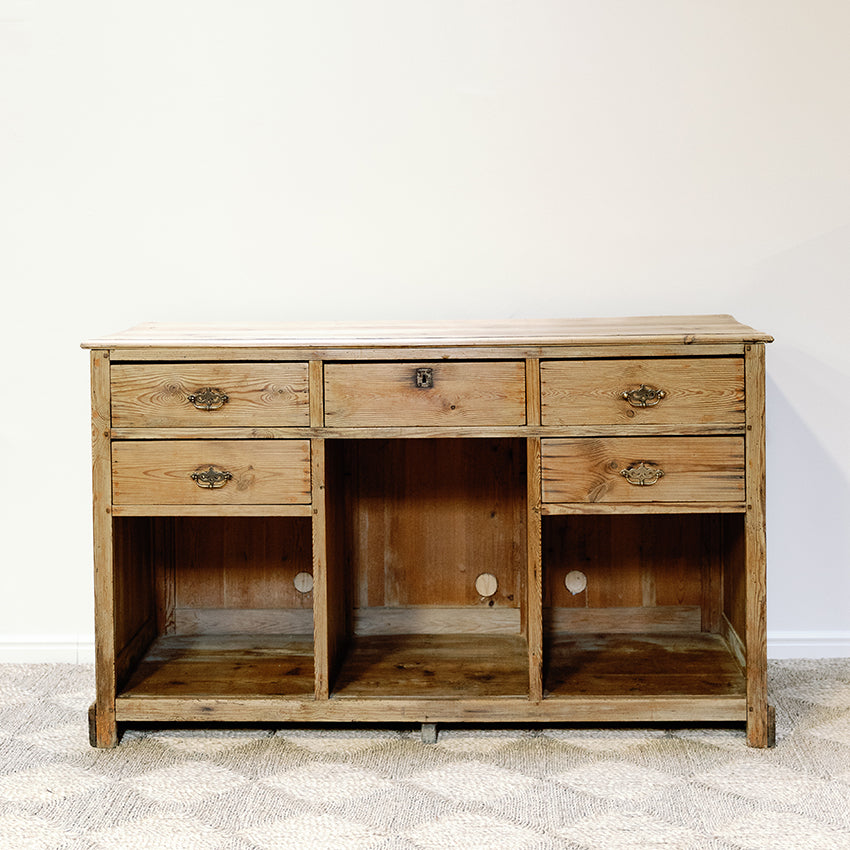 Pine Counter with Shop Front