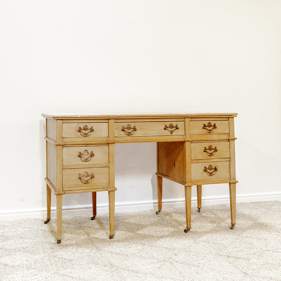 Demilune Side Table With Drawer