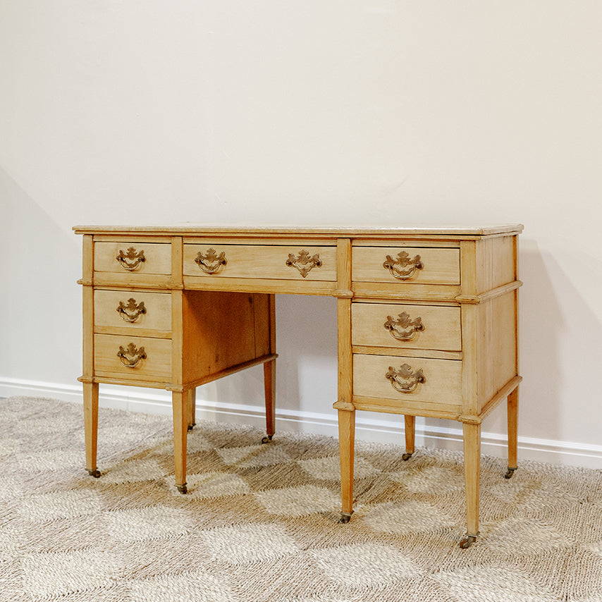 Demilune Side Table With Drawer