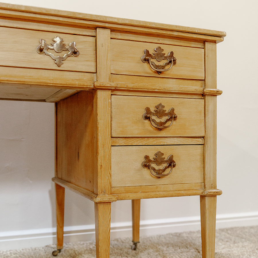 Demilune Side Table With Drawer