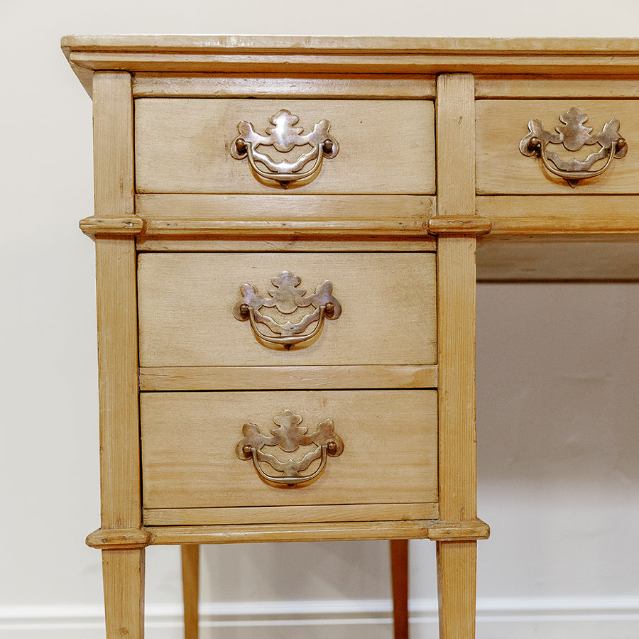 Demilune Side Table With Drawer