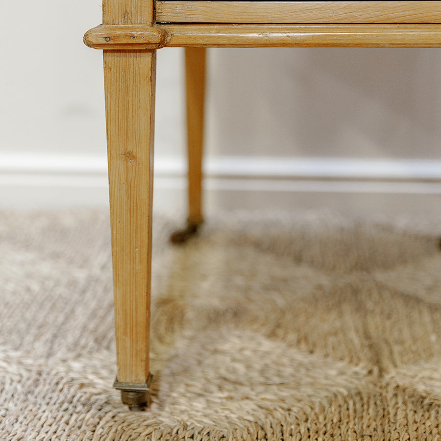 Demilune Side Table With Drawer
