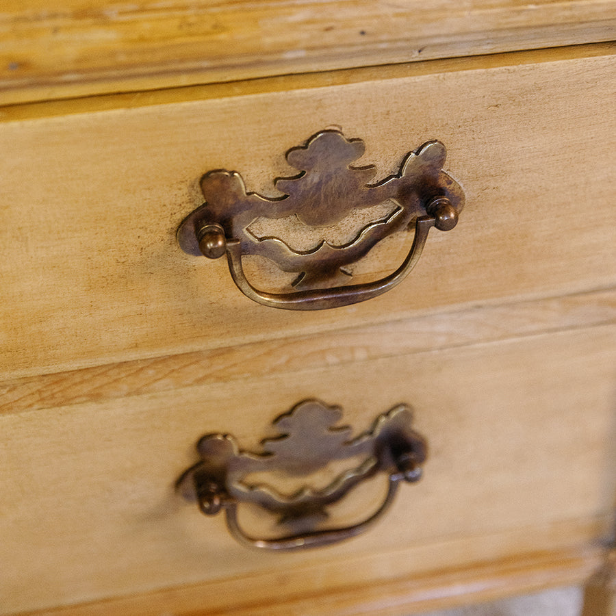 Demilune Side Table With Drawer