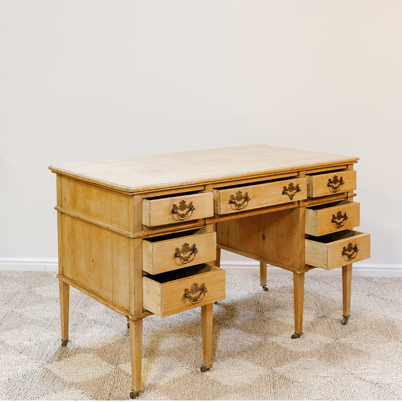 Demilune Side Table With Drawer