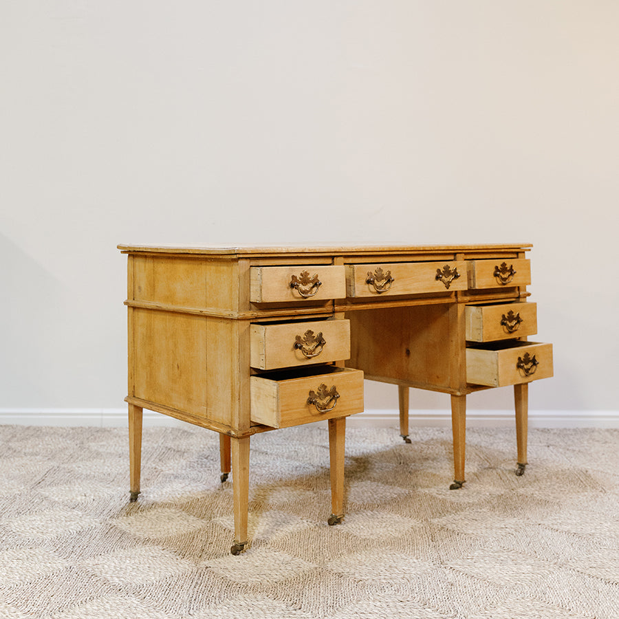 Demilune Side Table With Drawer