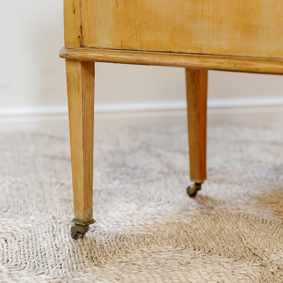 Demilune Side Table With Drawer