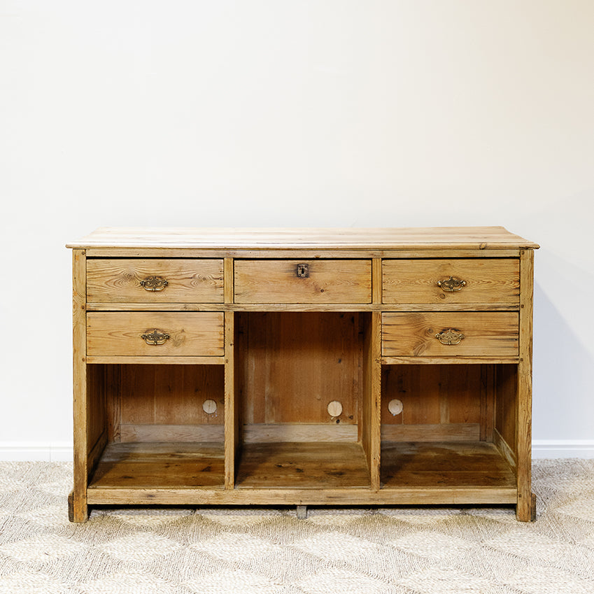 Pine Counter with Shop Front