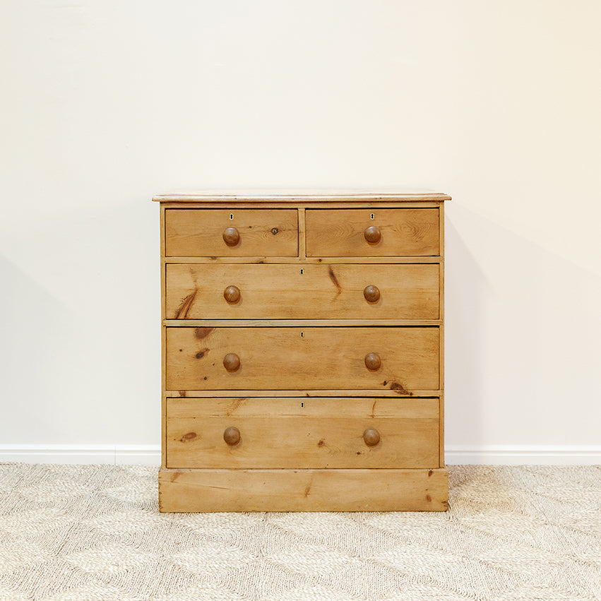 Two Over Three Victorian Pine Chest