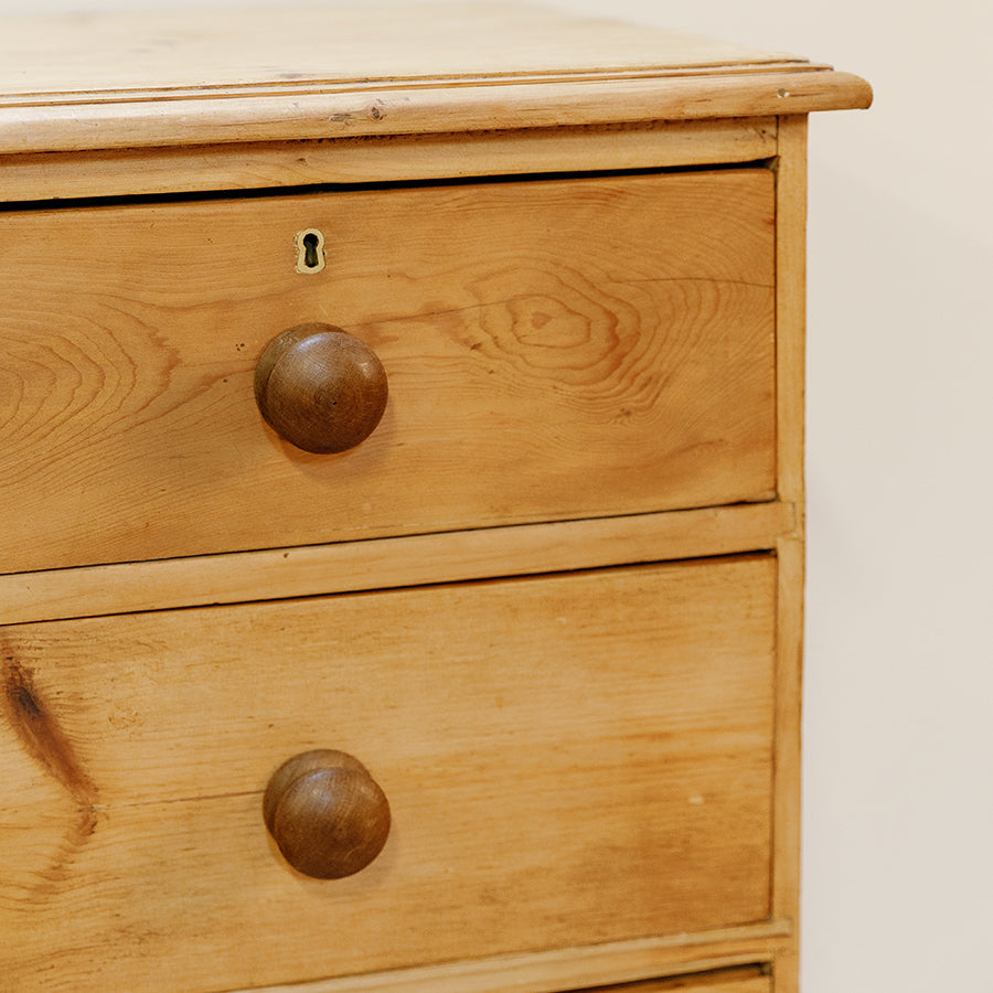 Two Over Three Victorian Pine Chest