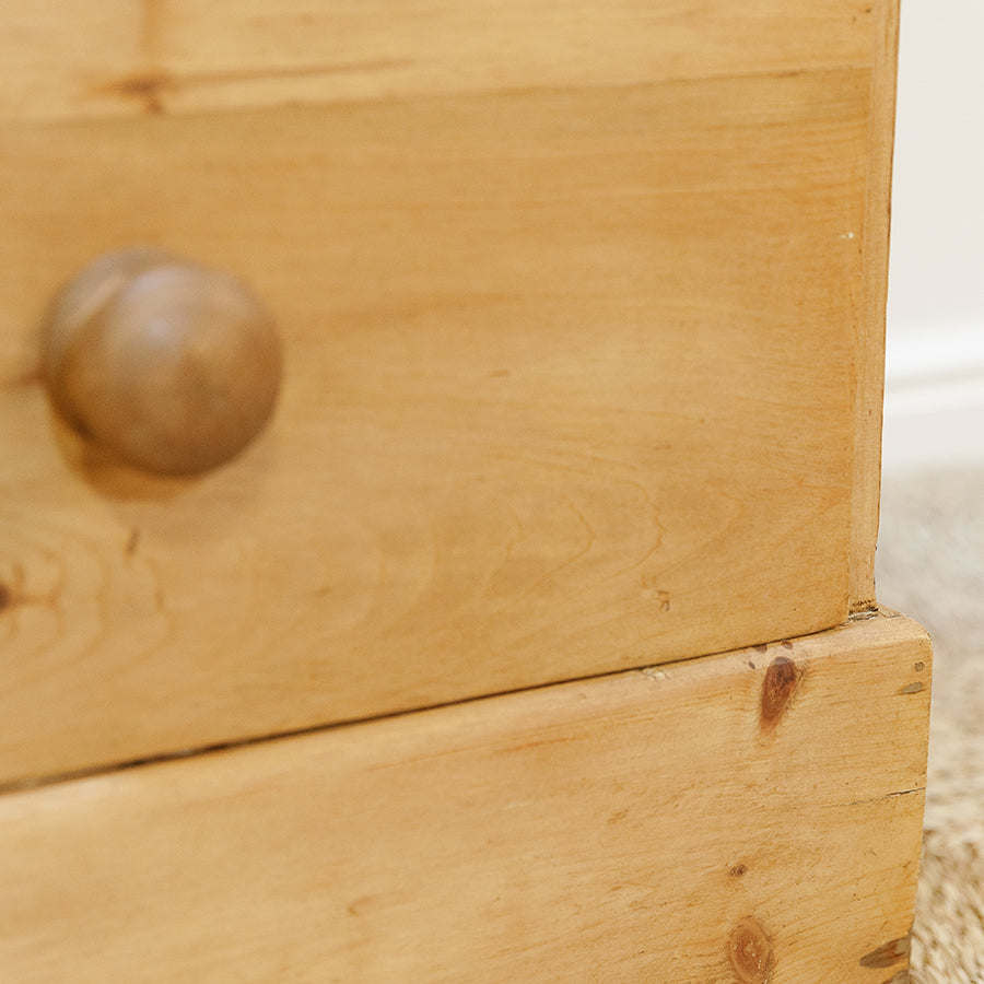 Two Over Three Victorian Pine Chest