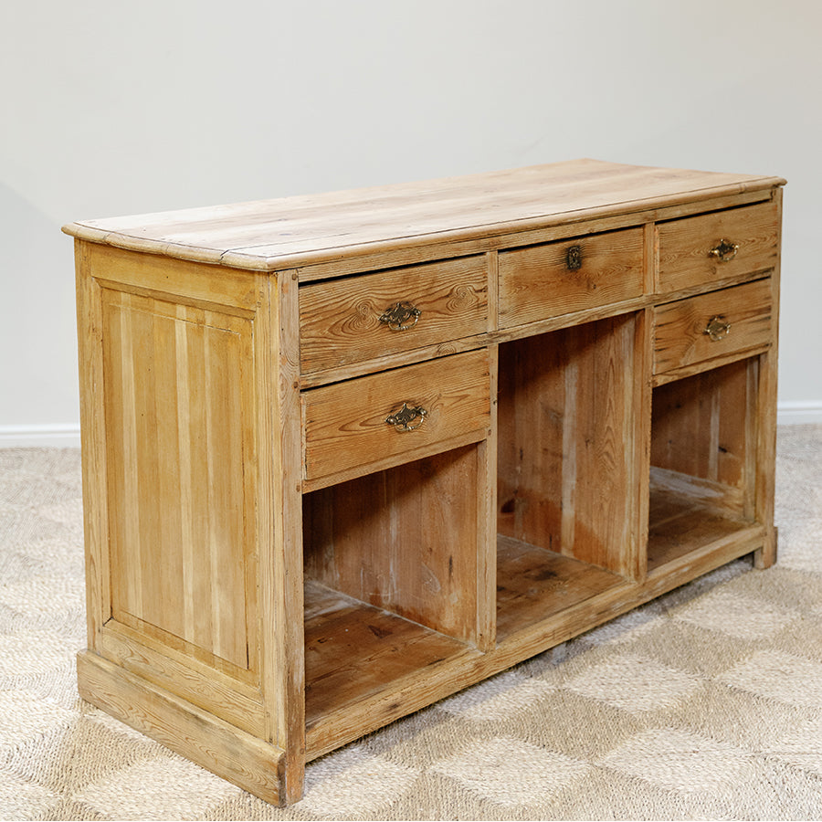 Pine Counter with Shop Front
