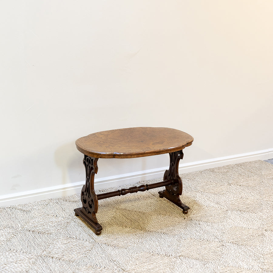 Victorian Small Burr Walnut Sofa Table