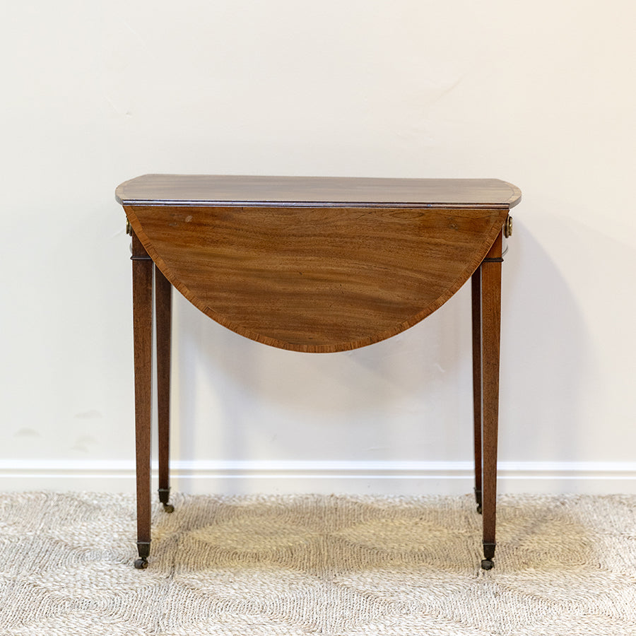 Georgian Inlaid Mahogany Pembroke Table