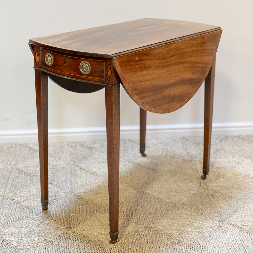 Georgian Inlaid Mahogany Pembroke Table