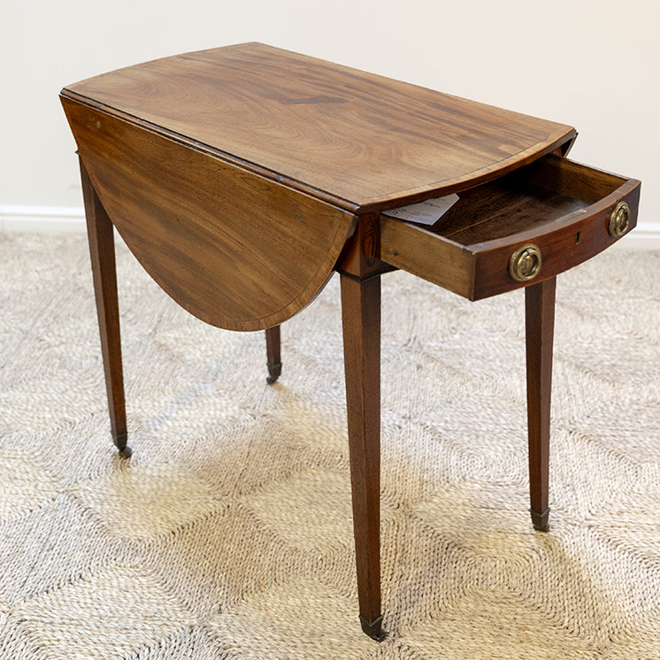 Georgian Inlaid Mahogany Pembroke Table