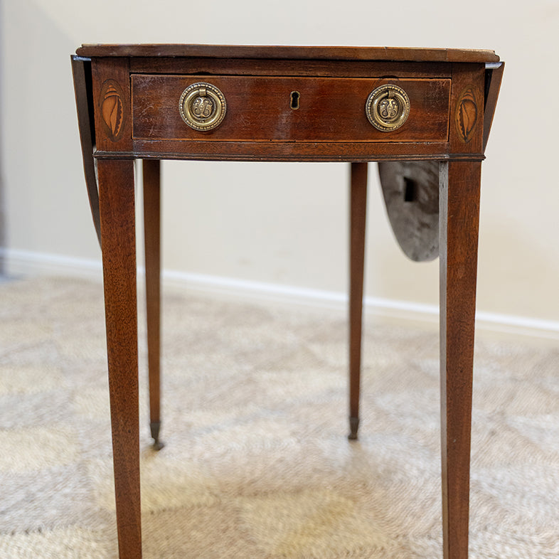 Georgian Inlaid Mahogany Pembroke Table