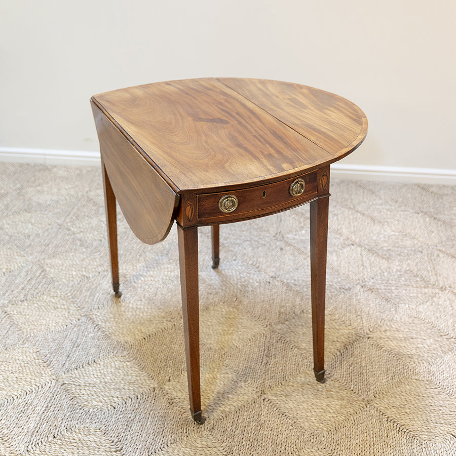 Georgian Inlaid Mahogany Pembroke Table