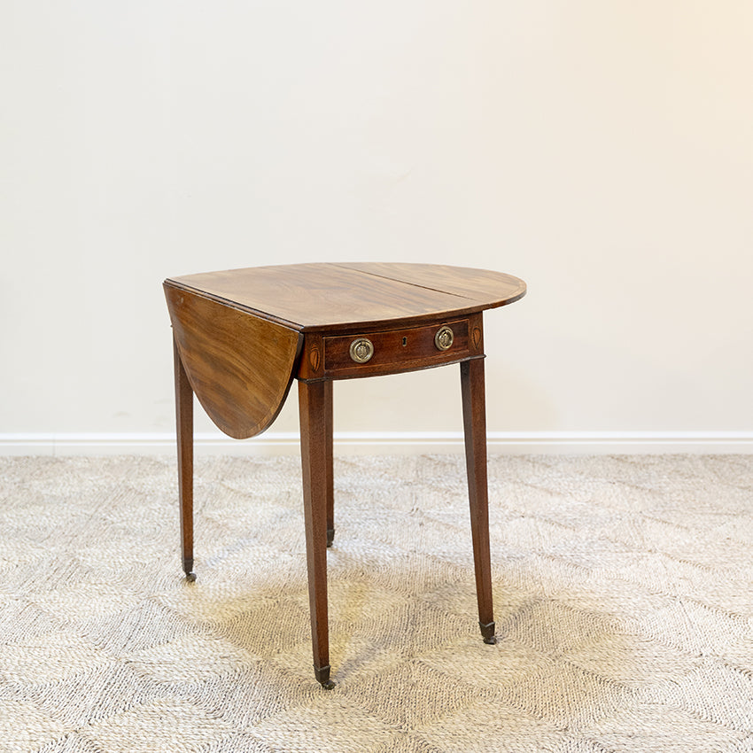 Georgian Inlaid Mahogany Pembroke Table