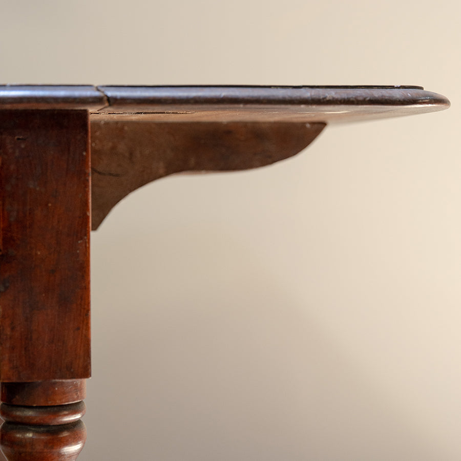 Casual Pembroke Table with Drop Leafs, Roped Legs and Drawer