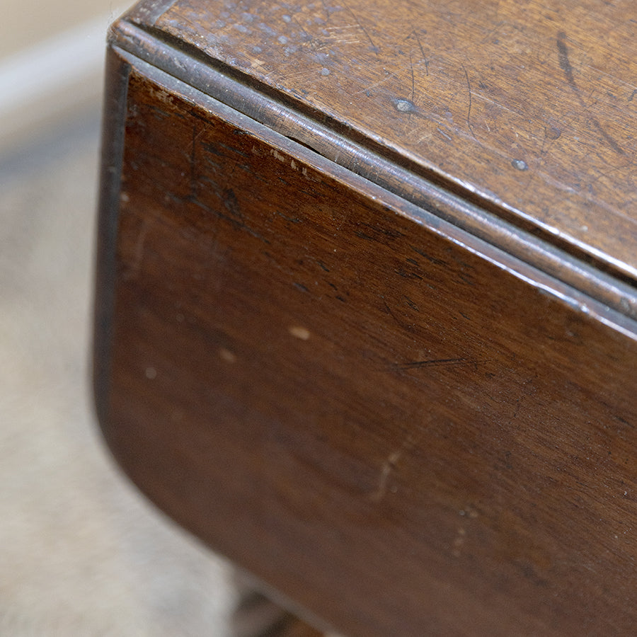 Casual Pembroke Table with Drop Leafs, Roped Legs and Drawer