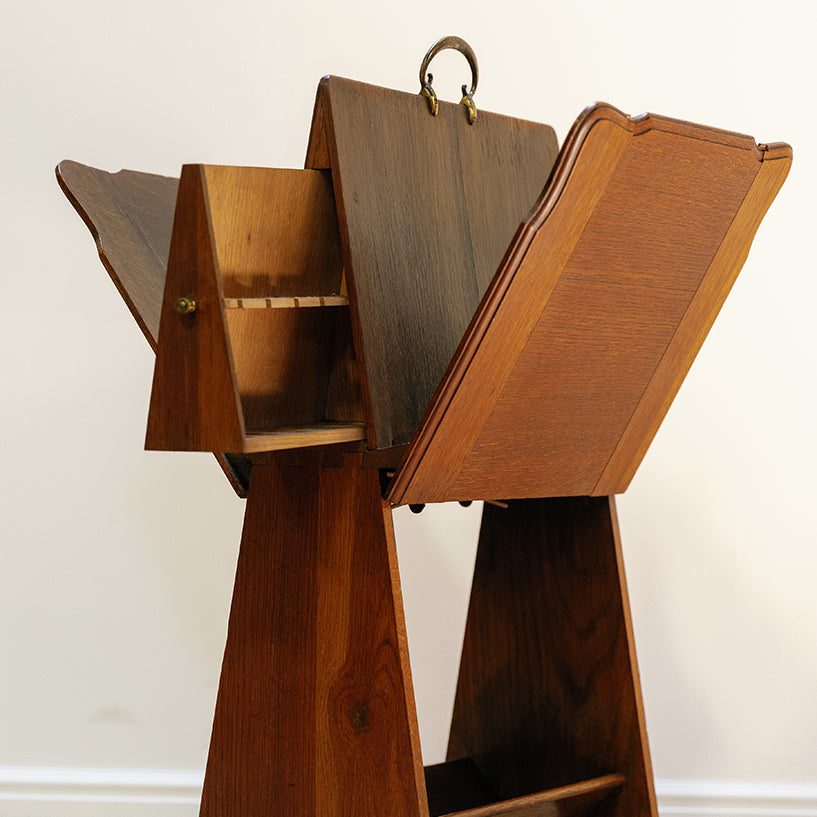 Oak Arts & Crafts Stand