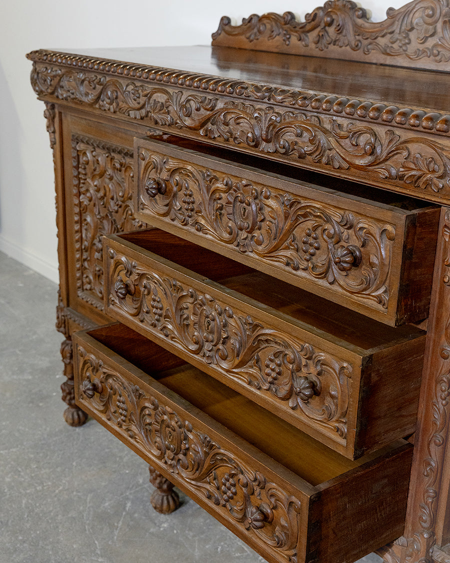 Jacobean Renaissance Carved Sideboard