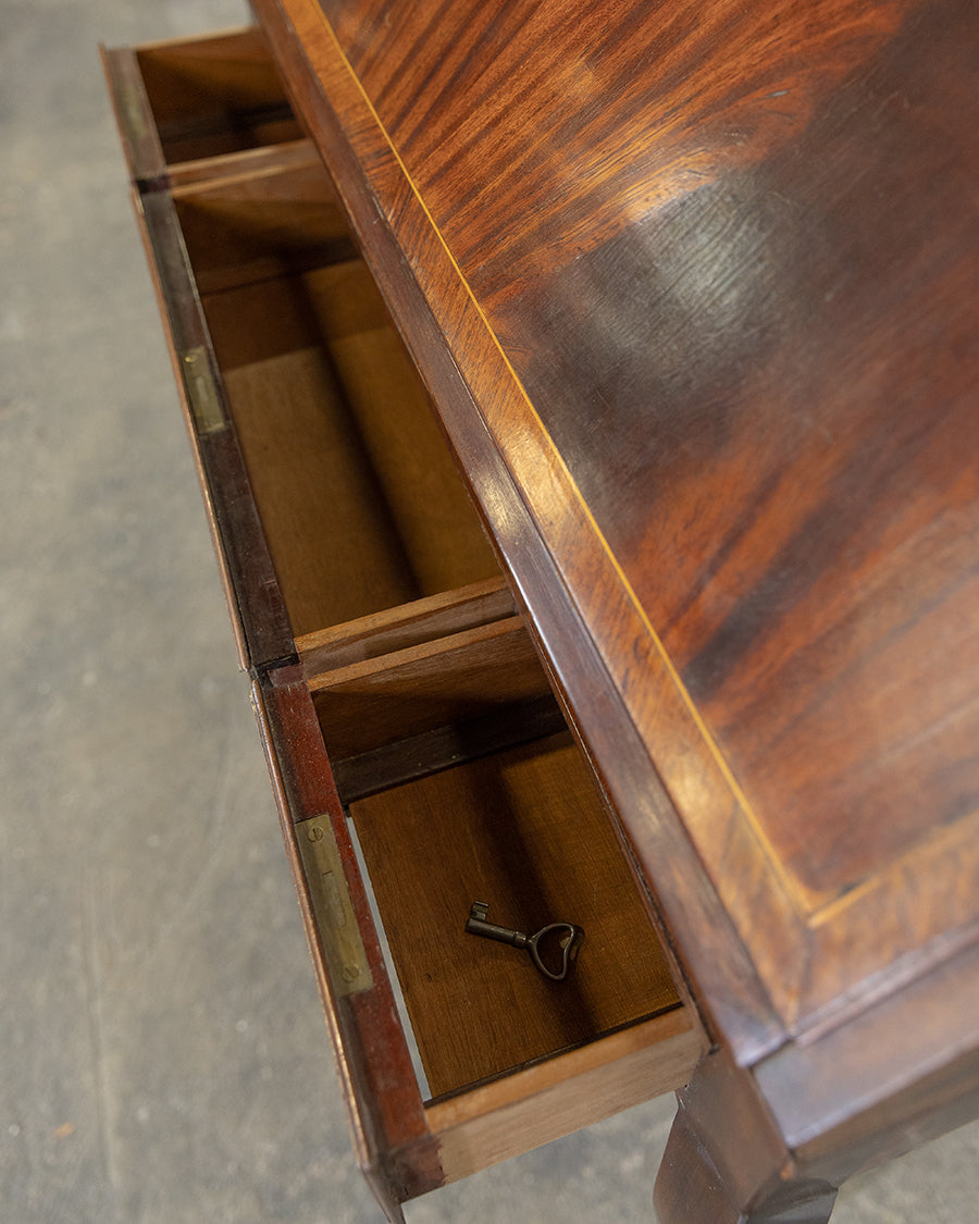 Rosewood Inlay Secretary Desk