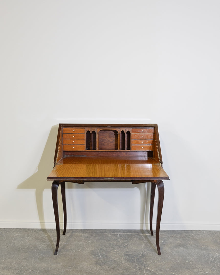 Rosewood Inlay Secretary Desk