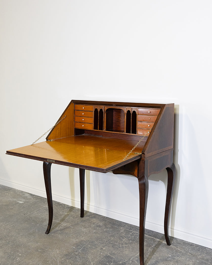 Rosewood Inlay Secretary Desk