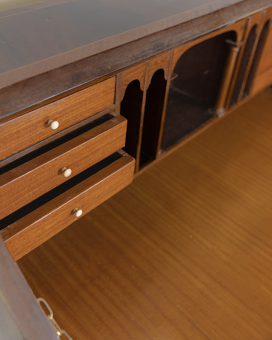 Rosewood Inlay Secretary Desk