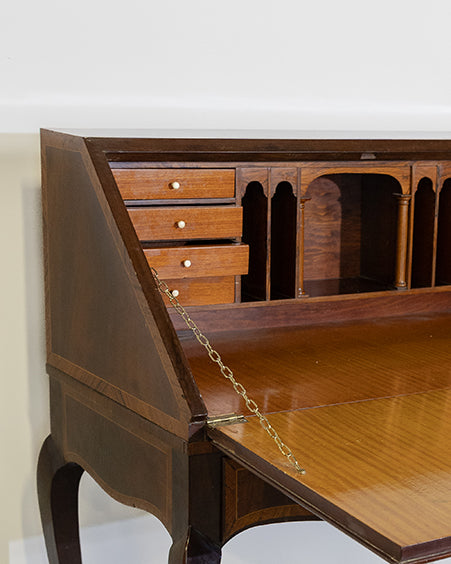 Rosewood Inlay Secretary Desk