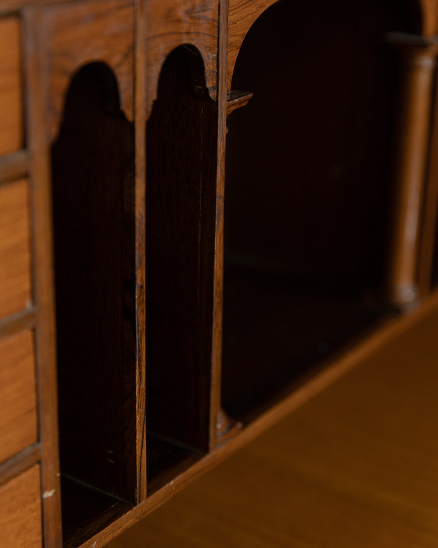 Rosewood Inlay Secretary Desk