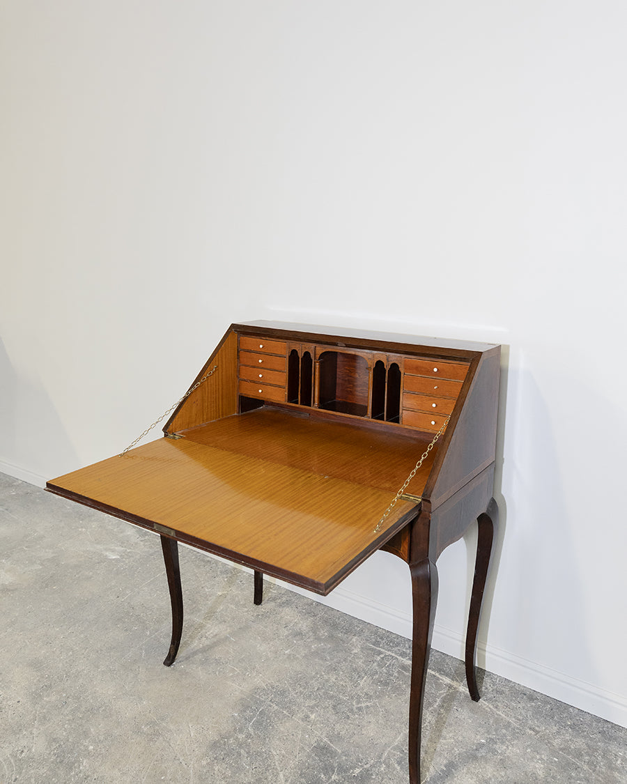 Rosewood Inlay Secretary Desk