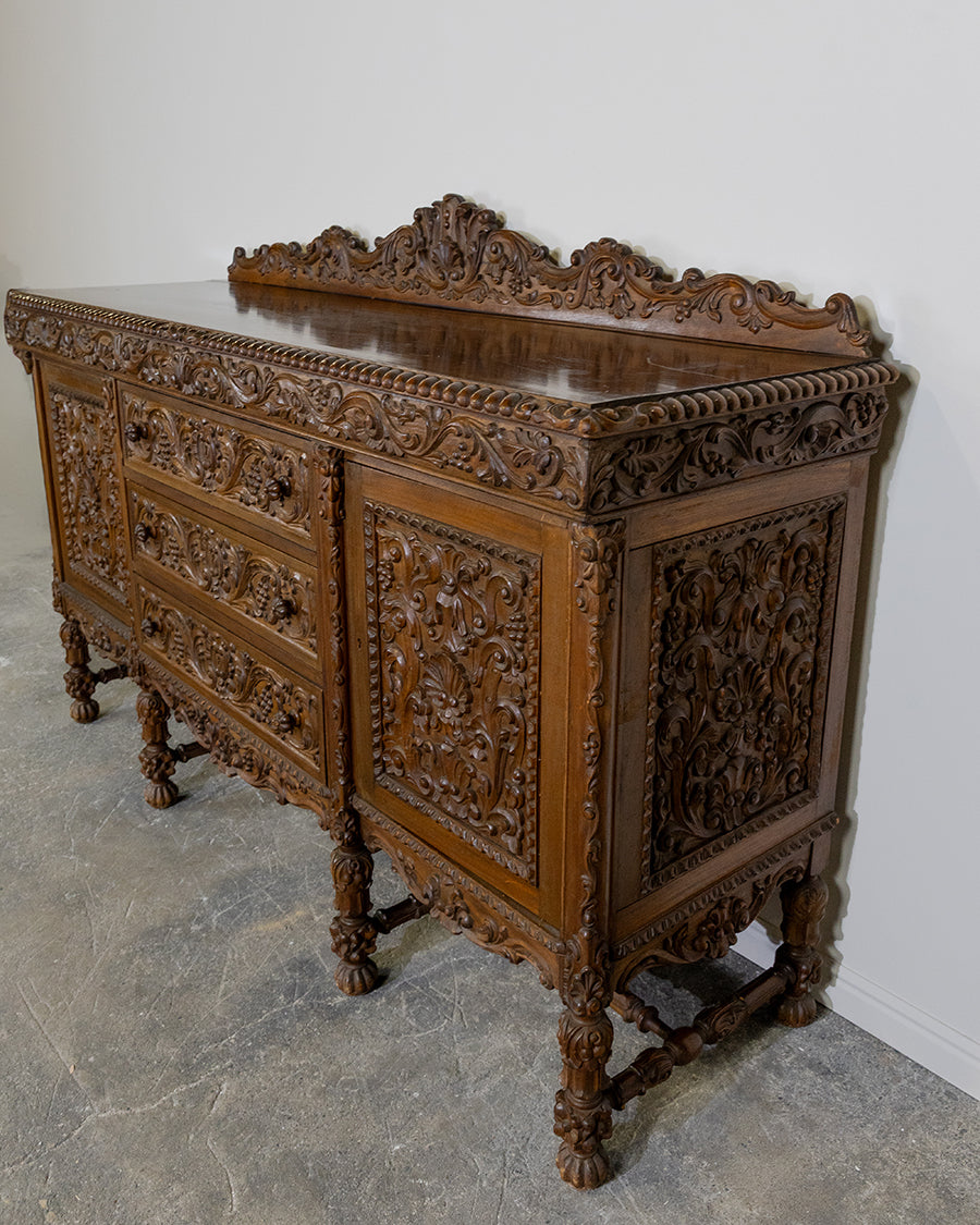 Jacobean Renaissance Carved Sideboard