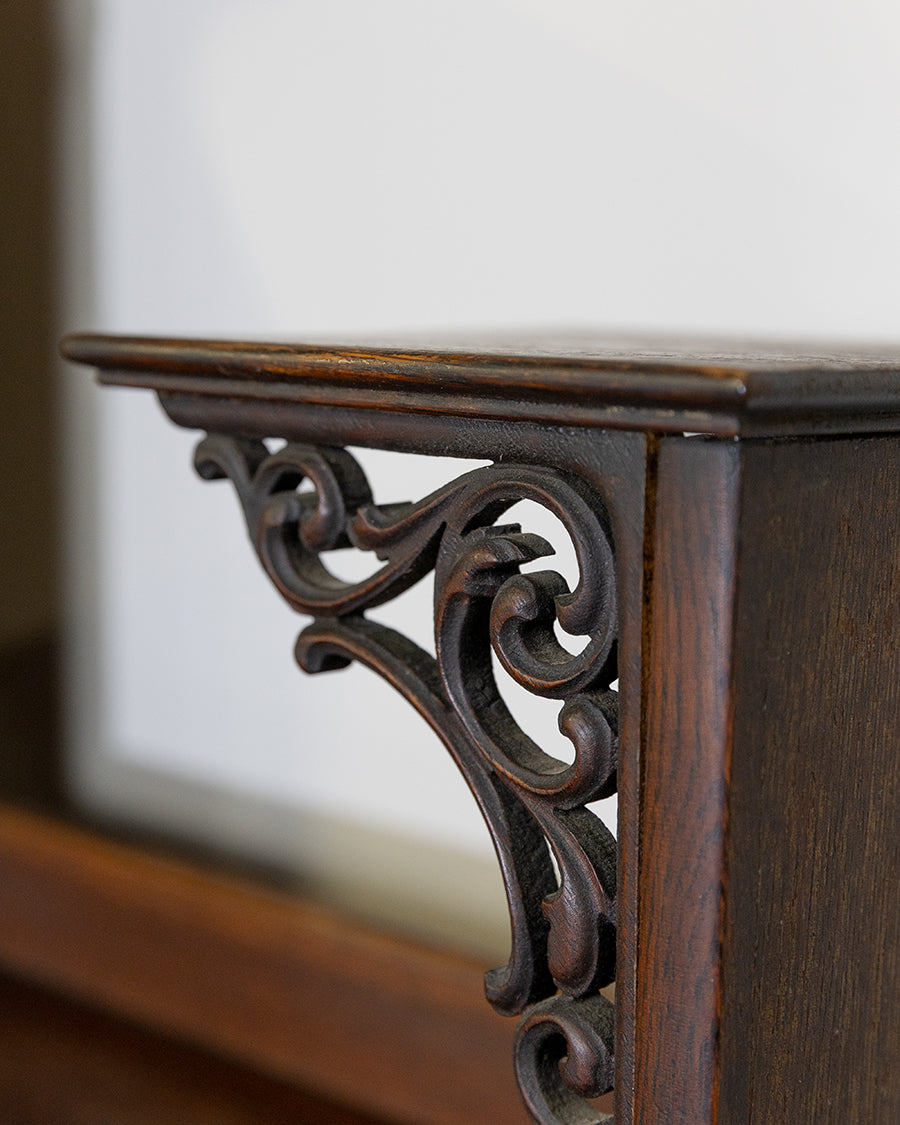 Victorian Curved Glass Cabinet