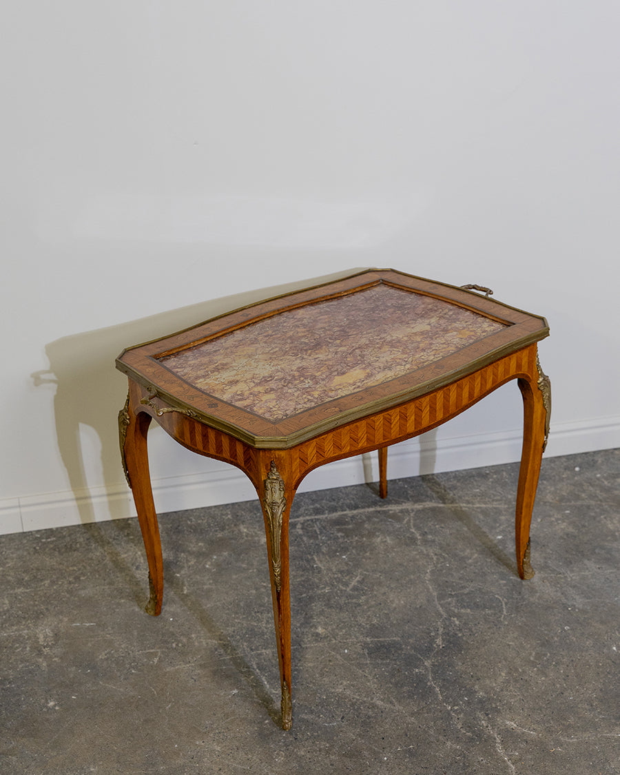 End Table Roux Marble Inlay