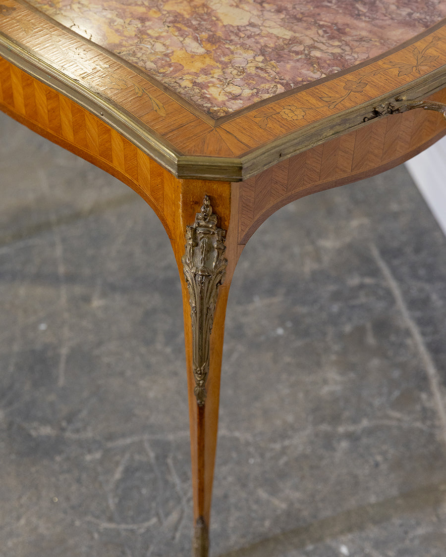 End Table Roux Marble Inlay