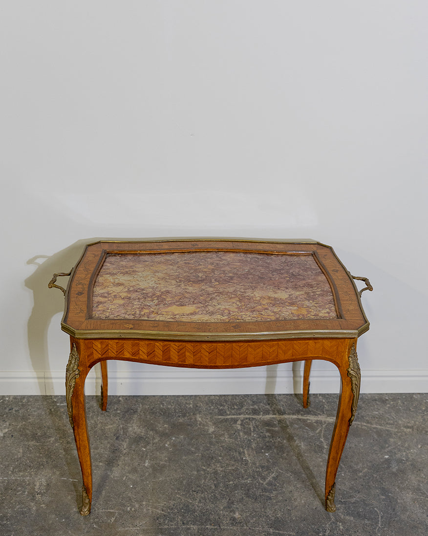 End Table Roux Marble Inlay