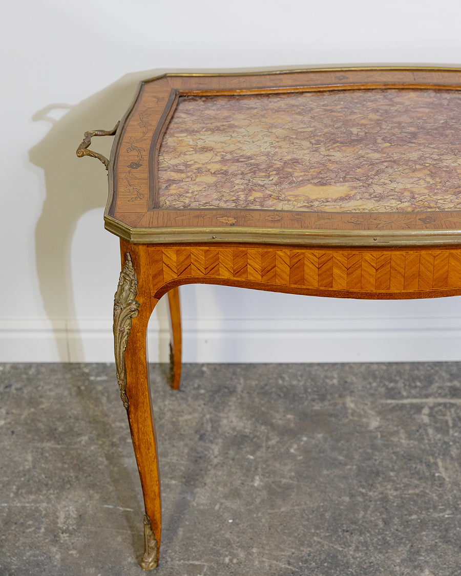 End Table Roux Marble Inlay