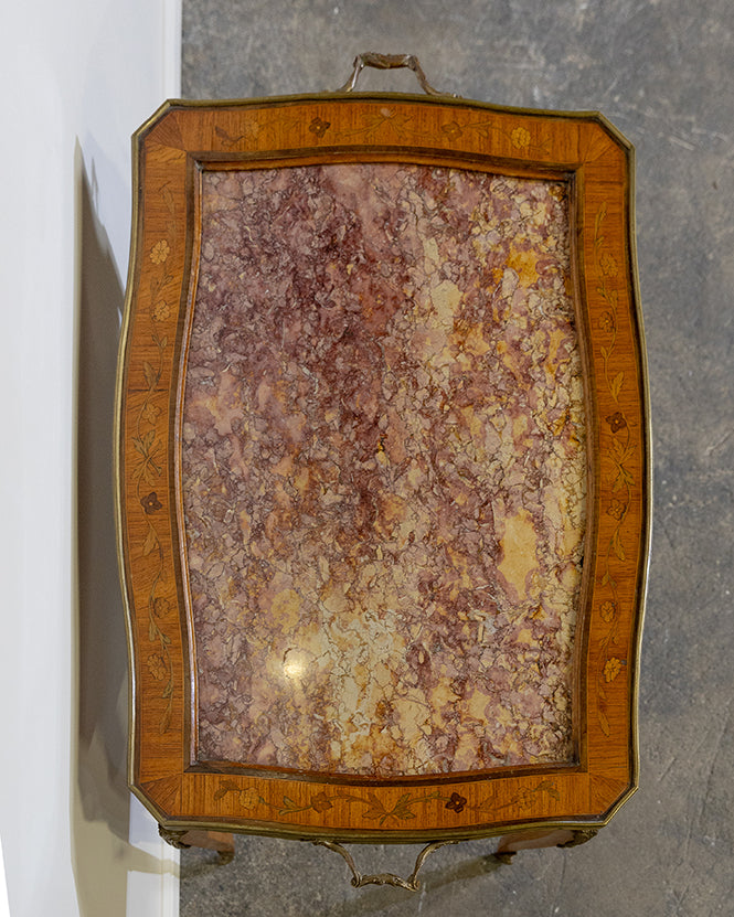 End Table Roux Marble Inlay