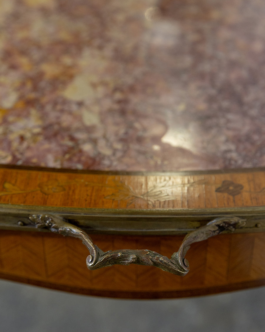 End Table Roux Marble Inlay